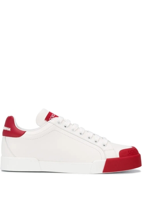 Dolce & Gabbana Portofino lace-up sneakers - White