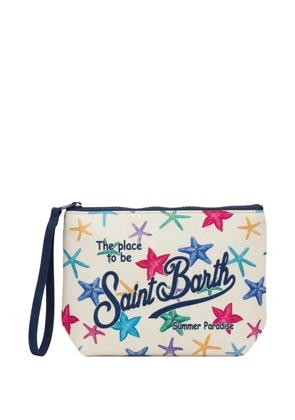 MC2 Saint Barth Aline starfish-print clutch bag - Neutrals