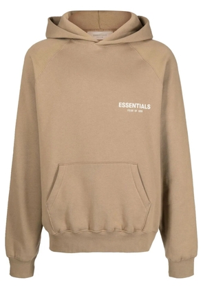 FEAR OF GOD ESSENTIALS Essentials logo-print hoodie - Brown