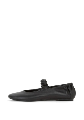 V°73 Alene ruched-strap ballet flats - Black