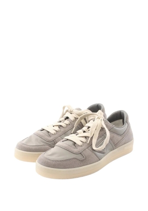 Prada Pre-Owned 2020s Downtown panelled lace-up suede sneakers - Grey