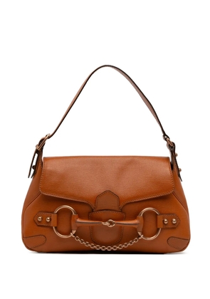 Gucci Pre-Owned 2000-2015 Calfskin Horsebit shoulder bag - Brown