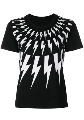 Neil Barrett lightning bolt T-shirt - Black