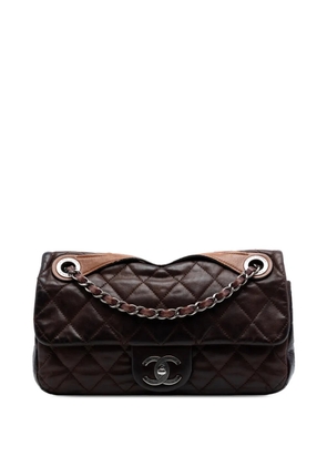 CHANEL Pre-Owned 2009-2010 Medium Iridescent Calfskin In the Mix Flap satchel - Brown