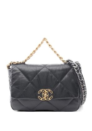CHANEL Pre-Owned 2019 Dizeneuf matelasse shoulder bag - Black