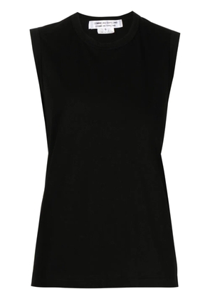Comme Des Garçons Comme Des Garçons crew neck cotton vest top - Black