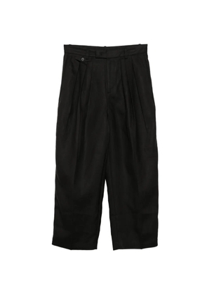JNBY pleated cropped trousers - Black