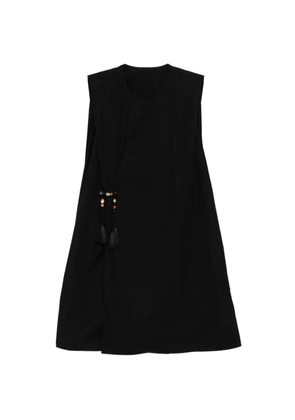 JNBY bead-embellished tassel-detail dress - Black