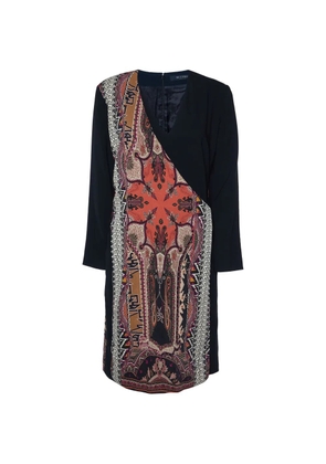 Etro Pre-Owned paisley-print wool dress - Black