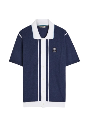 SANDBANKS contrast-trim shirt - Blue