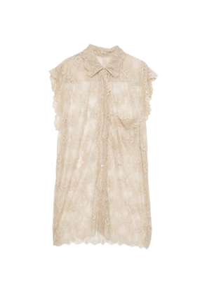 JNBY floral lace shirt - Neutrals