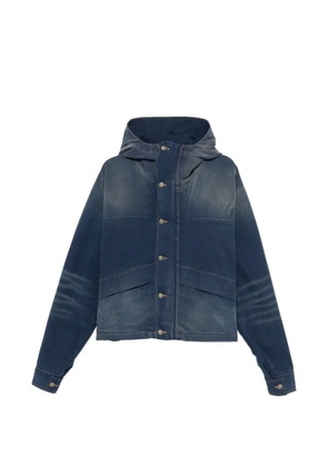 424 faded hooded jacket - Blue