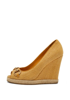 Gucci Pre-Owned Charlotte wedge pumps - Neutrals