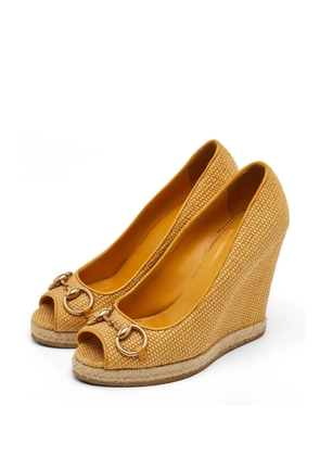 Gucci Pre-Owned Charlotte wedge pumps - Neutrals