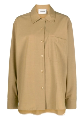 Nanushka classic-collar overshirt - Brown