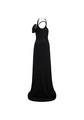 David Koma embellished halterneck maxi dress - Black