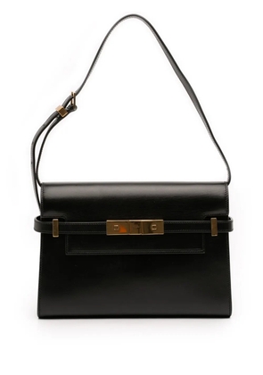Saint Laurent Pre-Owned 2021 Small Leather Manhattan shoulder bag - Black