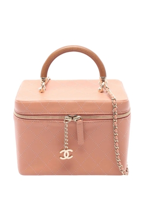 CHANEL Pre-Owned 2018-2019 Knock On Wood Case vanity bag - Pink