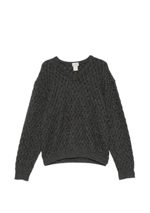 Versace Pre-Owned 1990s diamond-knit sweater - Grey