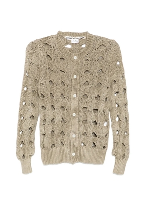 Comme Des Garçons cut-out cardigan - Neutrals