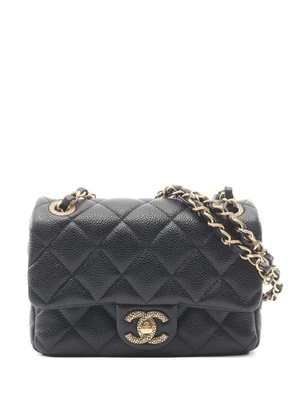 CHANEL Pre-Owned 2021 matelassé CC Snake shoulder bag - Black