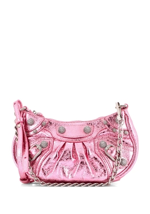 Balenciaga Pre-Owned Le Cagole Giant Studs Shoulder Bag Leather with Crystals Mini crossbody bag - Metallic