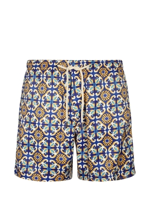 PENINSULA SWIMWEAR Amalfi tile-print swim shorts - Blue