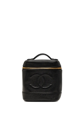 CHANEL Pre-Owned 2000-2002 CC Caviar vanity bag - Black