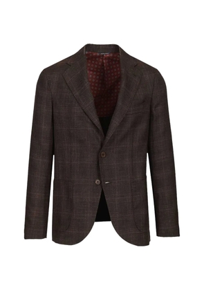 Al Duca D’Aosta 1902 checked single-breasted blazer - Brown