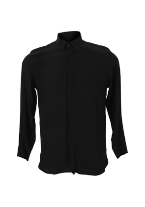 Saint Laurent Pre-Owned textured cotton shirt - Black
