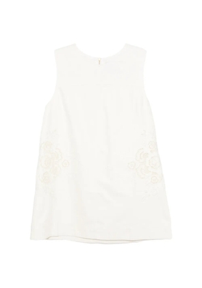 Aje Halo embroidered mini dress - Neutrals