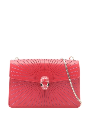 Bvlgari Pre-Owned 2010-2026 Small Laser Cut Calfskin Serpenti Forever Diamond Blast Sunshine crossbody bag - Red