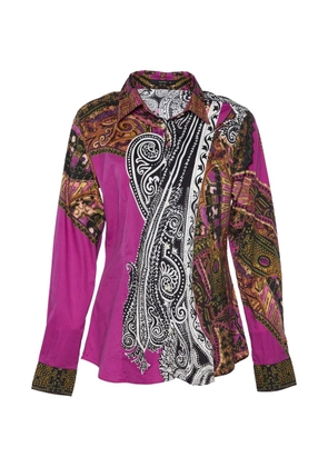 Etro Pre-Owned printed button-front shirt - Purple