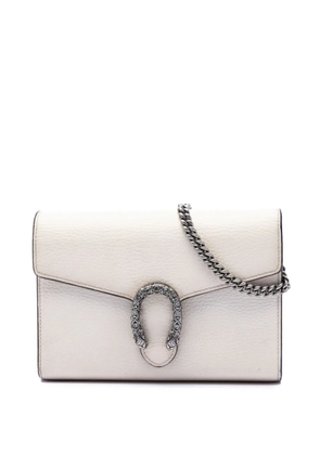 Gucci Pre-Owned 2000-2015 Calfskin Dionysus Wallet on Chain crossbody bag - White