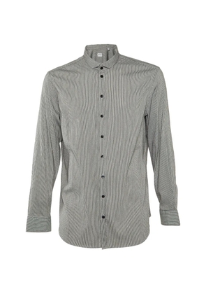 Armani Vintage striped seersucker shirt - Grey
