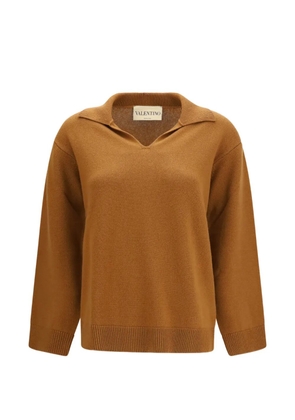Valentino Garavani cashmere polo-collar sweater - Neutrals