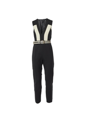 Elisabetta Franchi belted crepe jumpsuit - Black