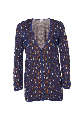 Missoni Pre-Owned patterned V-neck cardigan - Blue