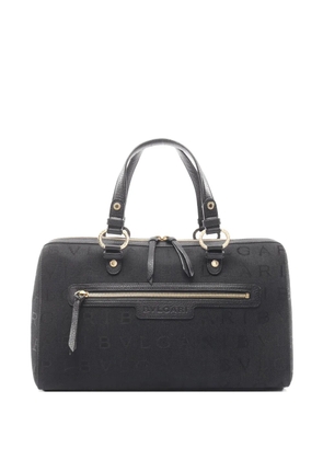 Bvlgari Pre-Owned 2010s Logomania Boston handbag - Black