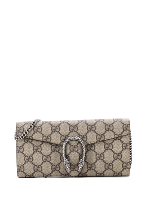 Gucci Pre-Owned Dionysus Chain Wallet GG Coated Canvas Long clutch bag - Brown