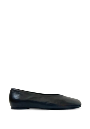 Halmanera square-toe leather ballet flats - Black