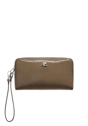 Courrèges AC naplack beauty pouch - Brown
