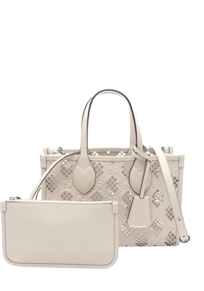 Gucci Pre-Owned small 2010s diamond cut-out leather handbag - Neutrals