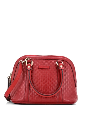 Gucci Pre-Owned Convertible Dome Microguccissima Leather Mini satchel - Red
