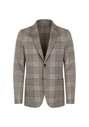 Circolo 1901 check-pattern single-breasted blazer - Neutrals