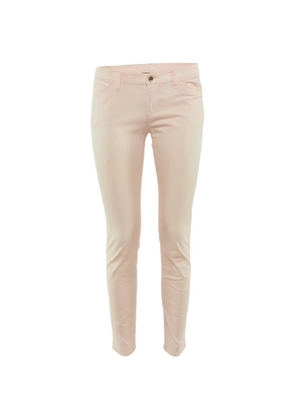 Emporio Armani Pre-Owned logo-plaque skinny jeans - Pink