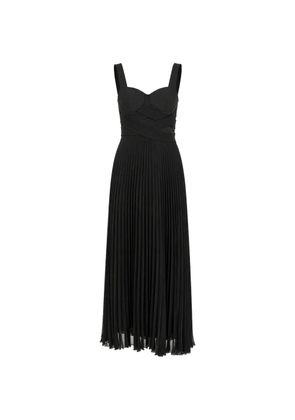 Patrizia Pepe pleated bandage-style maxi dress - Black