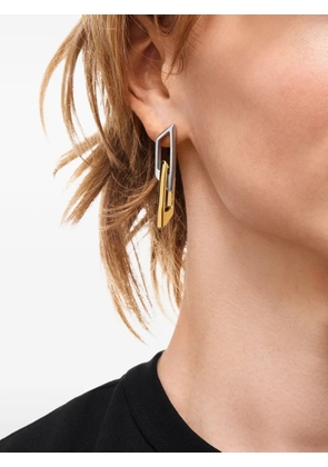 Diesel D-component drop earrings - Silver