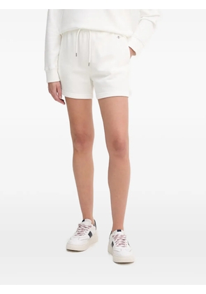 Gant Shield drawstring-waist logo-embroidered shorts - White