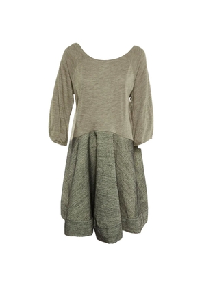 Marni Pre-Owned paneled oversized mini dress - Neutrals